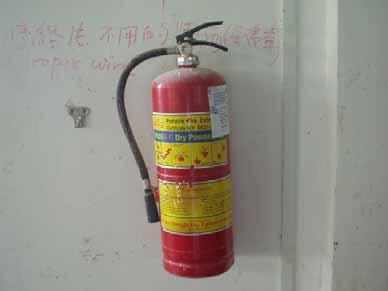 powder types of extinguishers (see picture 54).