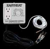 EasyHeat SL Thermostatic Controllers In-Line Heating. For Residential Applications.