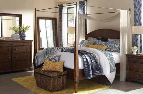 795 RETAIL 2400 QUEEN PENCIL POST CANOPY BED Simple, straightforward lines