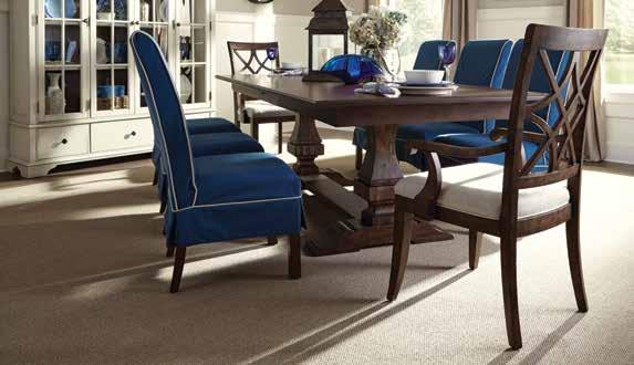 1195 RETAIL 2440 TRISHA S COMPLETE TRESTLE DINING ROOM 84-inch table