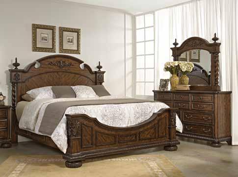 995 RETAIL 2200 COMPLETE QUEEN ASH BEDROOM Shaker-inspired lines and expert craftsmanship in cathedral ash and hardwood solids.