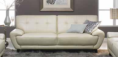 mid-century modern design with comfy hand tufted back is tailored