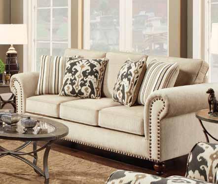 2 accent pillows included. The ideal blend of comfort and beautiful tailoring. FREE Special Order! 499 RETAIL 1100 NEW!