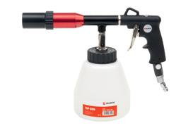 Powerful cleaning gun for interior and exterior detailing of vehicles.