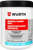 UNIVERSAL CLEANING WIPES Art. No. 890.900900 (90 wipes) A powerful, solvent-free, durable hand cleaner & towel combination.
