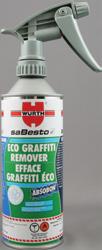 ECO GRAFFITI REMOVER A safer environmentally friendly vandalism mark remover A part of our ecologically-sound chemical product range Eco-Logo certified Completely biodegradable Made from 100%