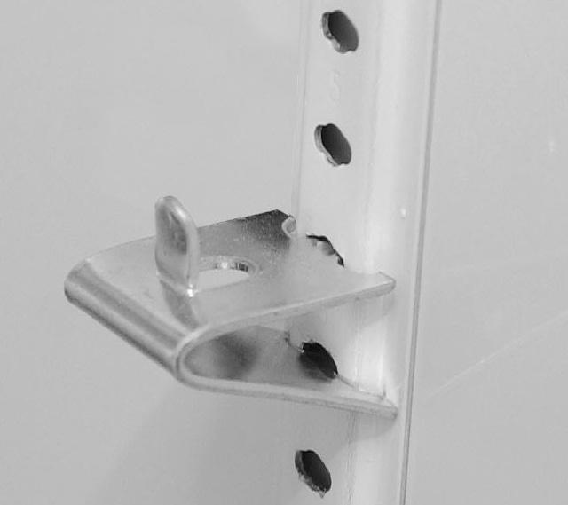 Install all the shelf clips before installing the shelves.