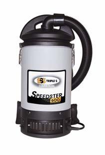 #56001 Speedster 600 BPV #56002 Speedster 600 Filter Bags 20x10/pk SSS Speedster 1000 Back Pack Vacuum For power, strength and rugged durability.