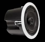 163,00 2-way 70v in-ceiling speaker, 6.5" woofer, 0.75" PEI tweeter. 5-60 watts, 8 ohms/70v. Sold each.cutout Dimensions: 8.25" (208mm) diameter Finish Dimensions: 9.5" (240mm) diameter, 5.