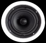 7 (69mm) deep Phantom Series 2-way in-ceiling, 4" injected polypropylene woofer, 0.75" silk soft dome tweeter. 5-55 watts, 8 ohms. Cutout Dimensions 6.6" (167mm) diameter Finish Dimensions : W 7.