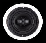 2" (80mm) deep CPD-8 White шт. 204,00 2-way in-ceiling speaker, 6.5'' poly woofer, 0.75'' silk soft dome swivel tweeter. 5-80 watts, 8 ohms. Cutout Dimensions 8.