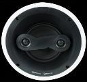 2-way LCR designed specifically for in-ceiling home theater, angled carbon fiber woofer, 1" titanium tweeter. Comes with two interchangeable Ghost grills (black and white). 5-125 watts, 8 ohm.