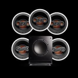 3x - GHT-66P Speakers, 2x - GHT-CSUR-P Surround Speakers,,1x - SS-10