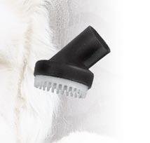 natural bristle brush. Fits onto all NuTone wands. Black.