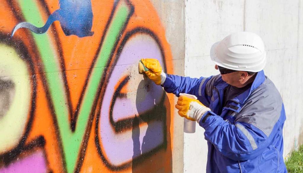Show. (Photo: Wacker Chemie AG) Graffiti is not for everyone.