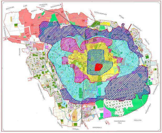 II. STUDY AREA In this paper the concept of green city planning has been discussed and especially land use planning in the urban context of the study area Mysore city.