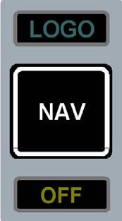 OFF NAV ON NAV and LOGO ON Activates strobes and red anti-collision lights Pushbutton