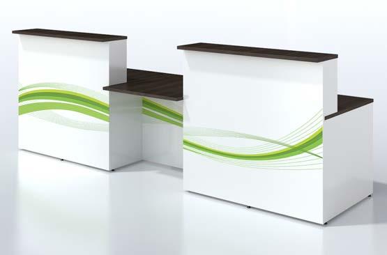 Streamline Reception Ambus Streamline enables the creation of attractive and distinctive reception counters in a very wide range of configurations and