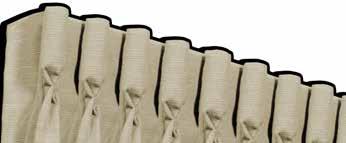 Crown Pleat About Pleated Draperies PIN SETTINGS The standard pin setting is 1-3/4 down from the