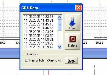 To erase the information from the Data Logger, select the time