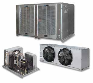 Condensing units feature factory pre-wired and mounted operating components for worryfree installation while E-Series evaporator coils, specially designed for ultra low temp environments, are ready