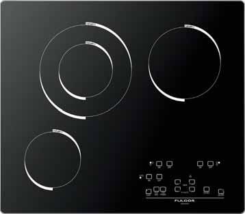 59 Series Radiant Touch Cooktops600 Radiant Touch Cooktops 600 Series F6RT24S1 24 Electric radiant cooktop with aluminum frame in stainless