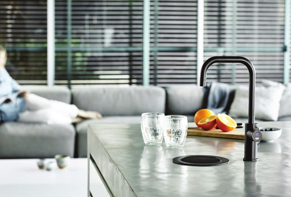 With the elegant curve of a swan s neck, the Zip HydroTap Arc will complement any contemporary kitchen and the crystal clear water will complement your wellbeing.