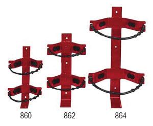 Metal vehicle bracket with strong full bottom base plate, and strong metal strap.
