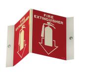 Signs 3D Fire Extinguisher Arrow Sign 3D Fire Extinguisher Arrow Sign Rigid plastic 3 dimensional 4 x 18, fire extinguisher