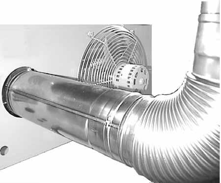 ADDENDUM, Section B (cont d) Instructions for Installing Flex-L brand Category III Vent Pipe (cont d) b) Push the adapter pipe or reducer over the flue collar.