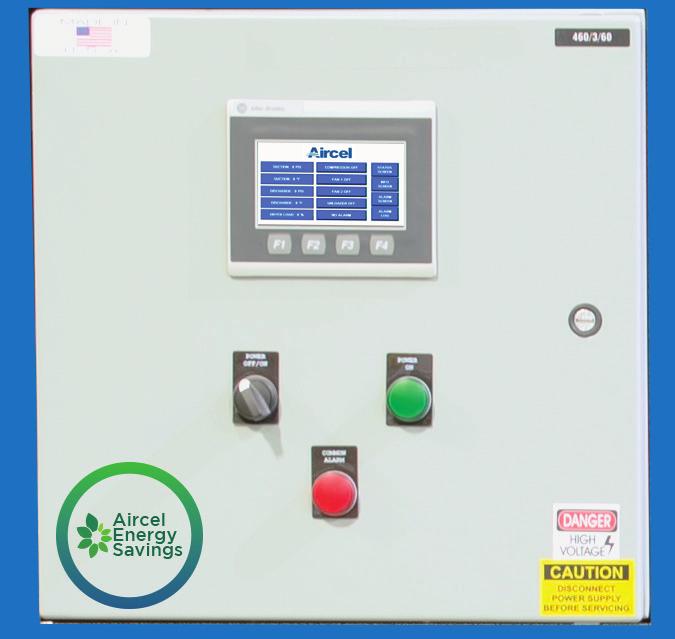 More Control at Your Fingertips 600-10,000 scfm AES Series Standard Control Features NEMA 4 steel electrical enclosure Ethernet-ready connectivity to connect to plant control system Allen-Bradley