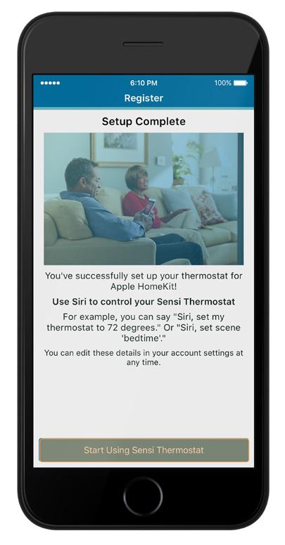 Contractor Information If a contractor professionally installed your thermostat, and registered as a Sensi partner, they have the option to input their phone number here.