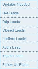 Your Leads To access your leads in Homebase intouch, click the Your Leads menu item located in the top navigation menu.