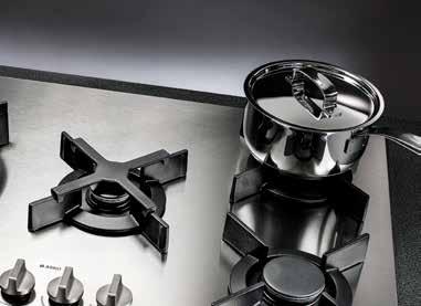 Cleverly designed and effective A+ burners All ASKO gas hobs are equipped with the unique A+ burners that produce a perfectly adjustable pure