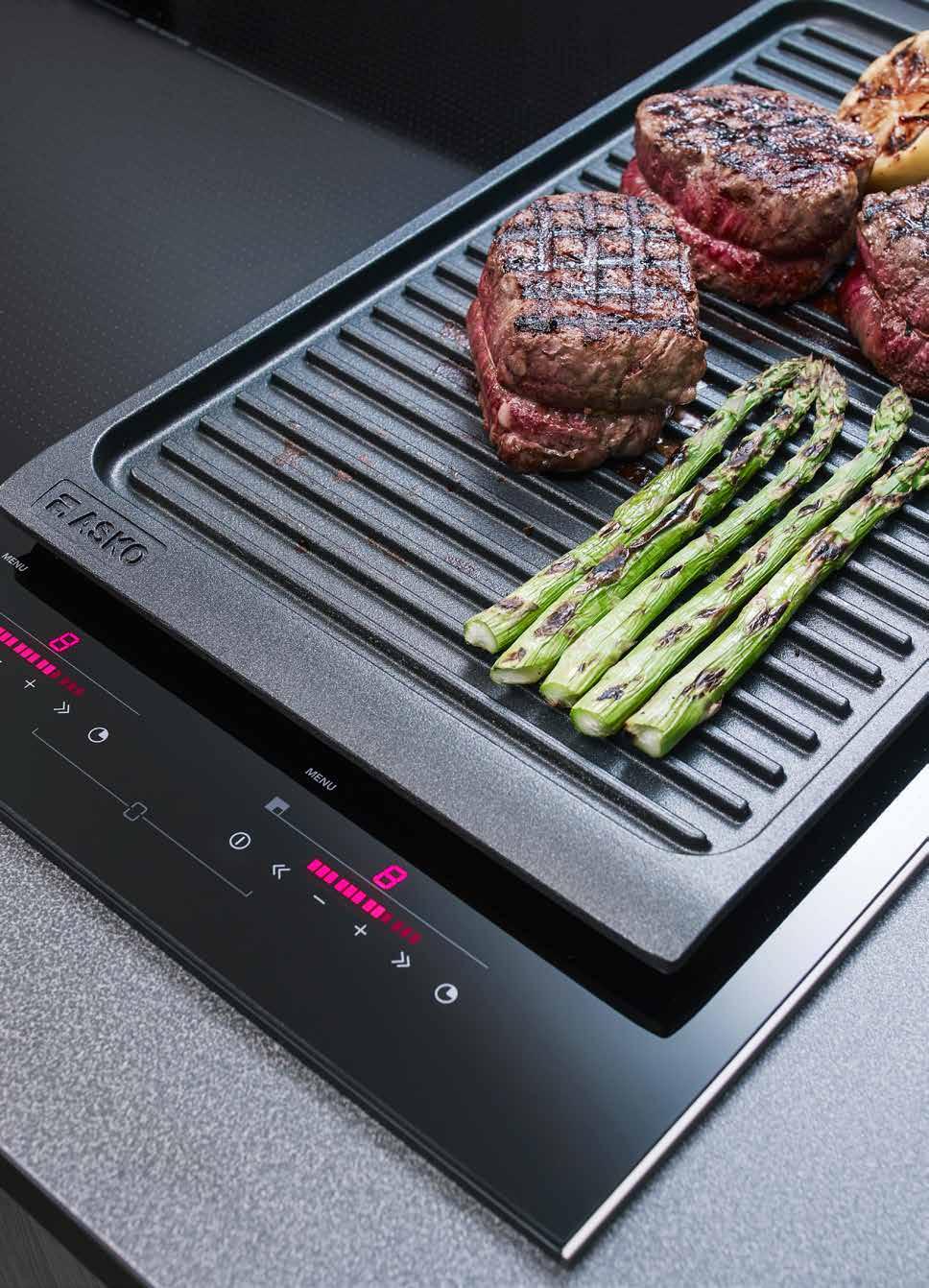 Bridge induction Extended range with Bridge Induction ASKO s flexible Bridge Induction zones let you bridge two cooking zones to create one large cooking zone, allowing you to optimise your
