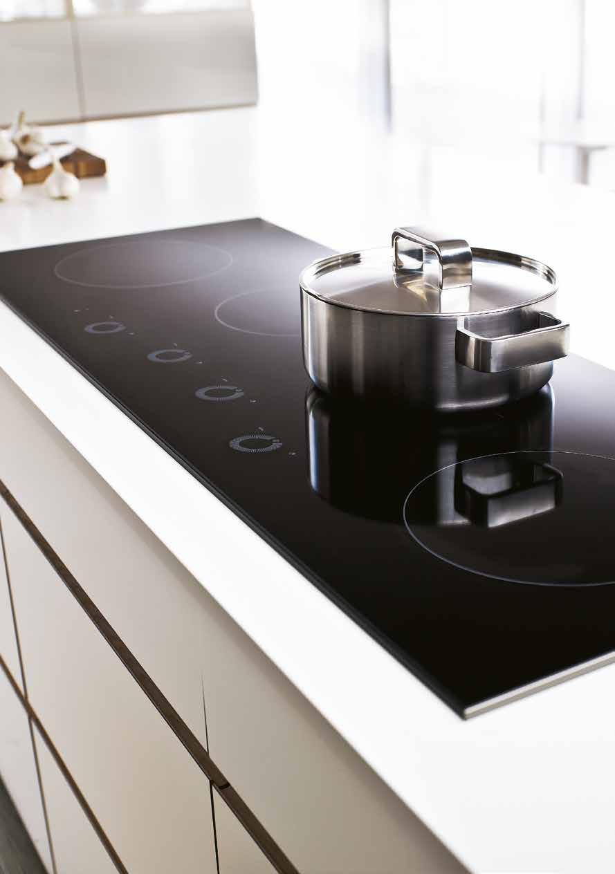 Induction cooking Auto pan detection When you put a pan on a cooking zone, sensors will activate the corresponding