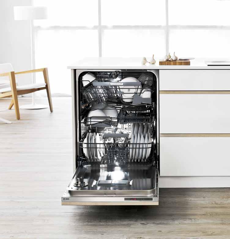 Think big Think smart An ASKO dishwasher is not only stylish in your kitchen, it has the largest load capacity on the market.