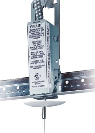 per support Feed Locations Finelite's exclusive GridBox is the first electrical box that enables indirect lighting to be mounted On-Grid and meet all national codes.
