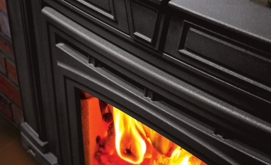 Cabello Cast Iron Fireplace Insert Exclusive Performance Features of all Enviro Wood Inserts Large firebox capacity for long overnight burns.