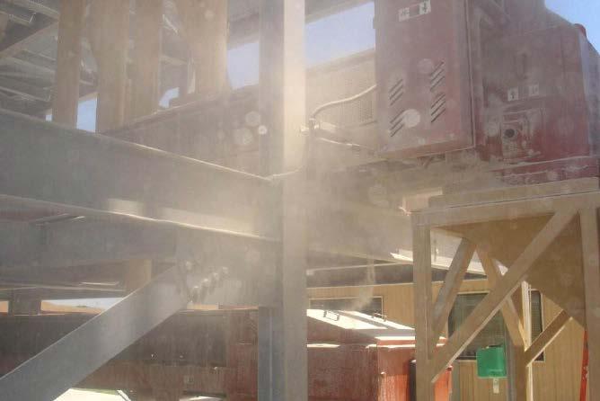 onto return conveyor belt All dust from the Classifier drops onto the