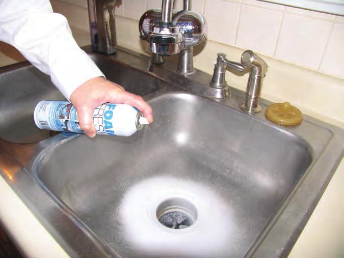 KITCHEN SINK Your sink and garbage disposal collect minute food particles that can create odors