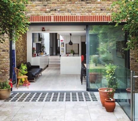 With a growing family, the Hoffman s definitely required more space and a refurbishment of the house, including the addition of an extension (shown here) allowed for this.