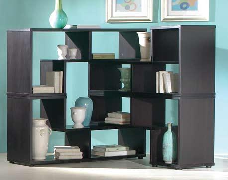 Zen bookcases cleverly fit any room.