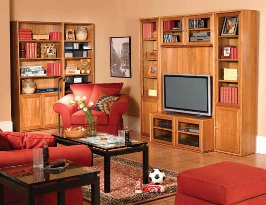 Designed with a wide range of options, our 2000 Bookcase Program offers versatile style allowing you to