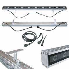 LED Wall Washer B6IB1234 Linear LED Wall Washer Light Source Specification: 12 x 0.5W LEDsVoltage: 24V (DC) Power: 7.
