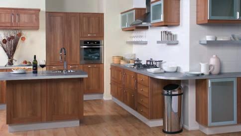 arcadia walnut The authentic appearance of classic Shaker frame and panel doors and