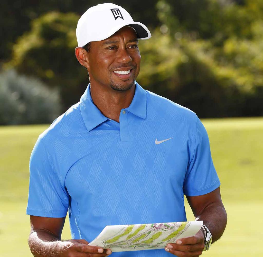 BRINGING GLOBAL ELEMENTS TO OXYGEN During his incredible career, Tiger has played on some of the world s greatest courses and plans to bring elements from some of the finest golfing destinations to