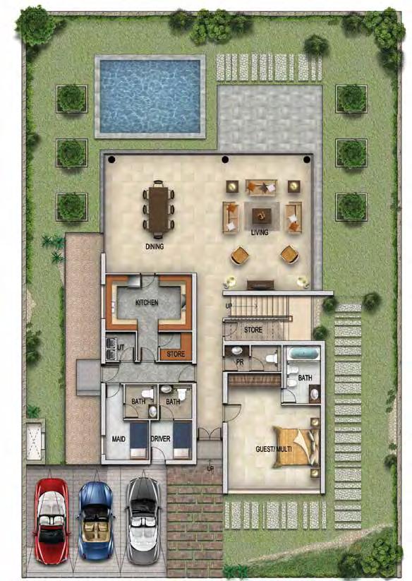 V5 - OLEANDER GROUND FLOOR V5 - OLEANDER FIRST FLOOR ROOF TOP *Unless stated above, all accessories and interior finishes like wallpaper,