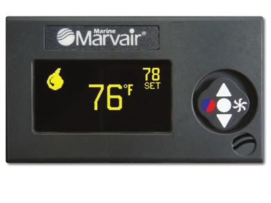 display until the heat symbol appears. Set the desired room temperature by tapping the up or down button. The system will provide heating as necessary.