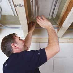 insulation material is installed directly beneath the panels so as to minimise any downward heat losses.